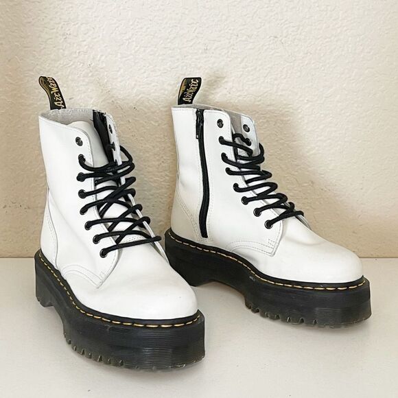 Doc Martens Jadon Boots Platform White. 7 - Picture 15 of 17